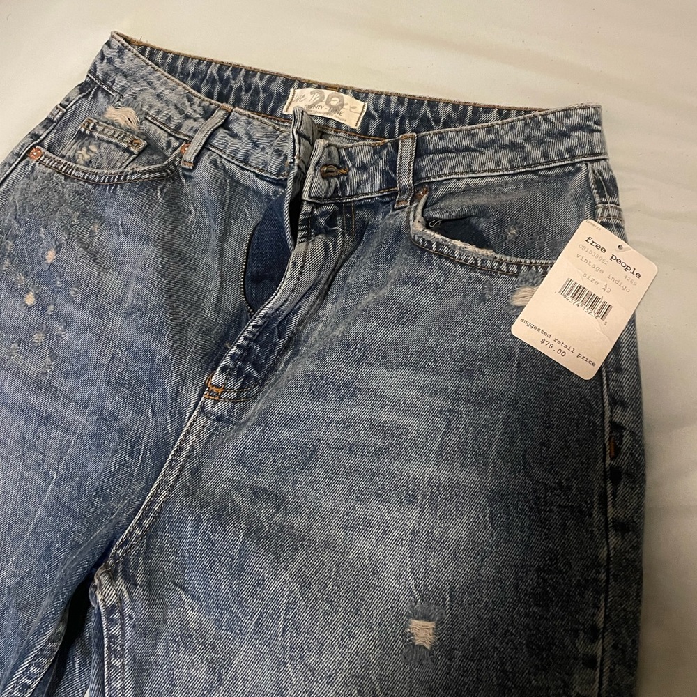 Free People Vintage Indigo Jeans